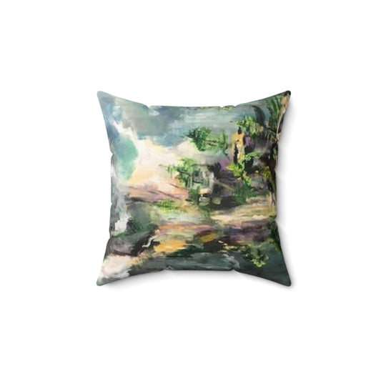 Spun Polyester Square Pillow